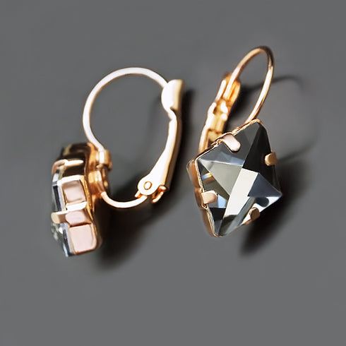 Auskari "Kristāla Rombs III (Moroda)" ar Swarovski™ kristāliem
